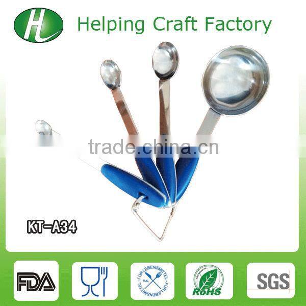 4pcs stainless steel measuring spoons decorative