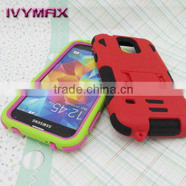 Hybrid back cover for samsung galaxy s5 cell phone