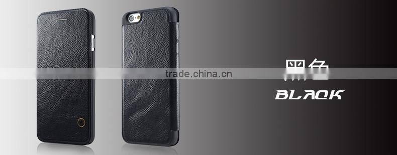 classy business style leather case for iphone 6 plus