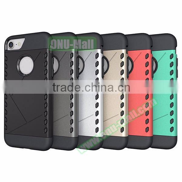 2016 New Arrival!!! 2 in 1 Hybrid Case for iPhone 7, Best Quality Back Cover for iPhone 7
