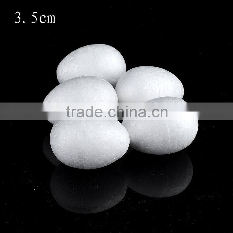 50mm white decorative styrofoam easter plastic eggs Children DIY fake eggs