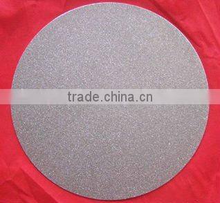 Electroplated diamond abrasive discs for crystal glass