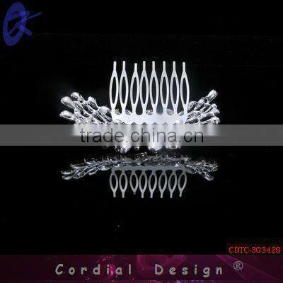 2013 Cheap Alibaba Crystal Alloy Rhinestone Tiara Crown Hair Comb Accessory