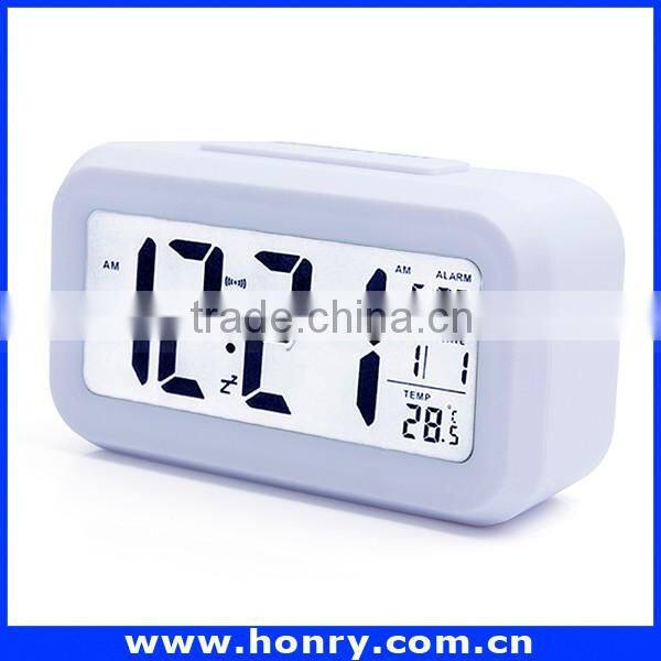 hot selling cheapest 7 color changing digital alarm led clock