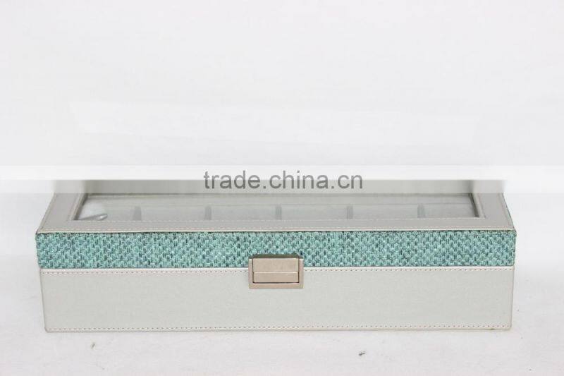 elegant leather watch box