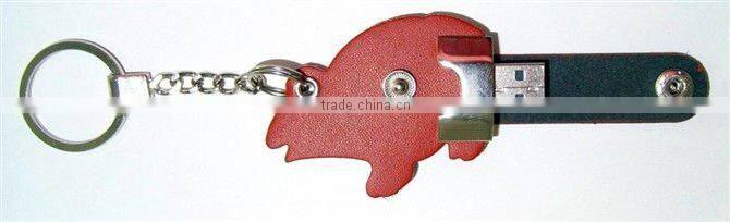OEM hot sales leather flash disk