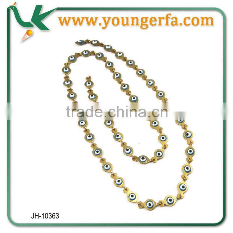 Wholesale Fashionable Handmade Twist Brass Chain With Beads
