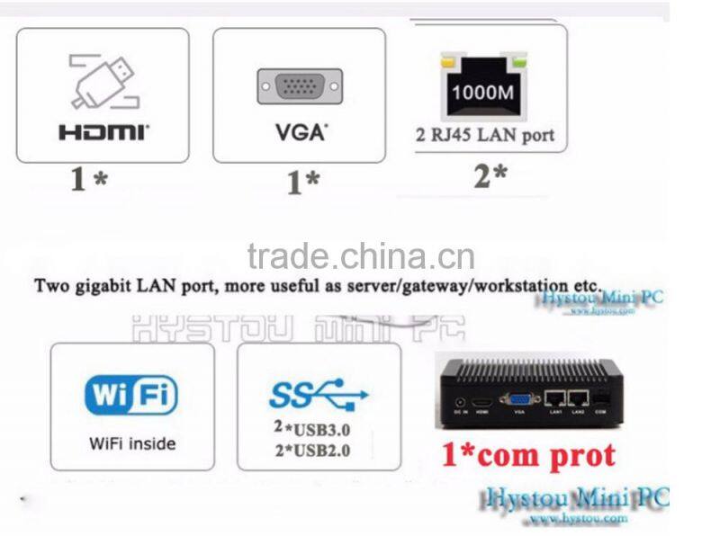 Popular notebook pc FMP02-1037UC with Dual Core 4 Threads Intel HD Graphics 1*HDMI+1*VGA+1*LAN dual display