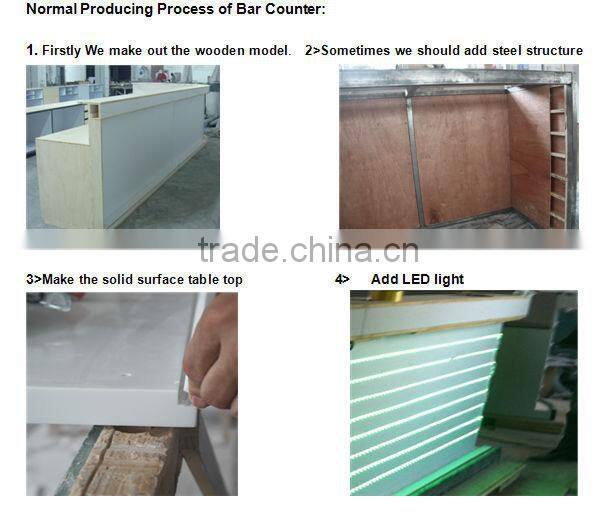 Master black series corain solid surface commercial counter top salad bar