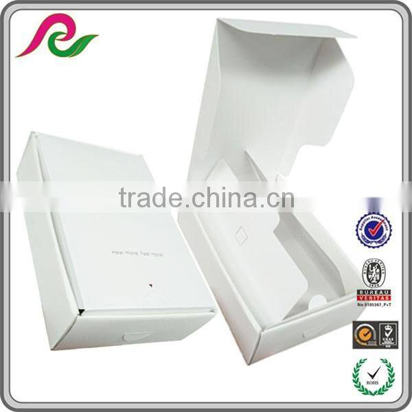 White paper box with foil white coated paper box packaging