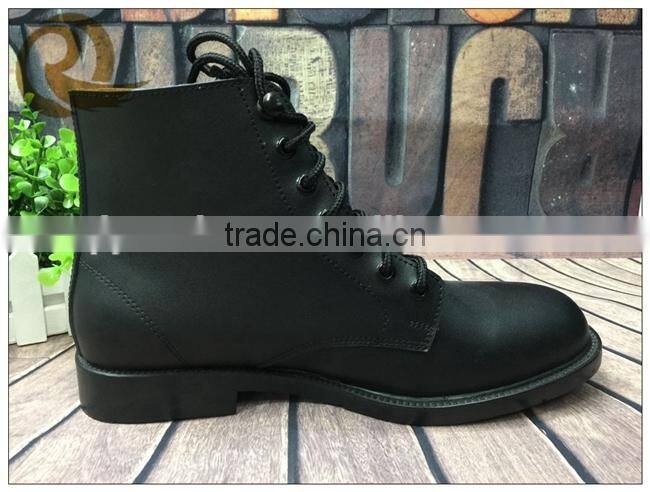 Man dress army black leather officer police shoes