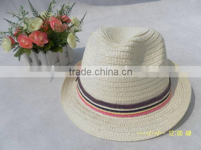 2015 New Hot Fashion hotsell custom hot sale fashion straw fedora hat