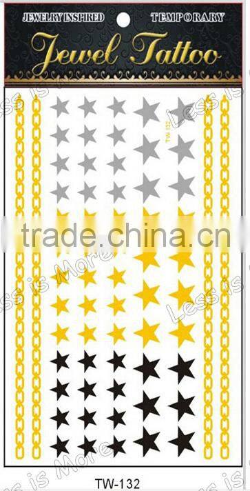 Star Body Tattoo Sticker,Body art Sticker,Body Art Tatoos