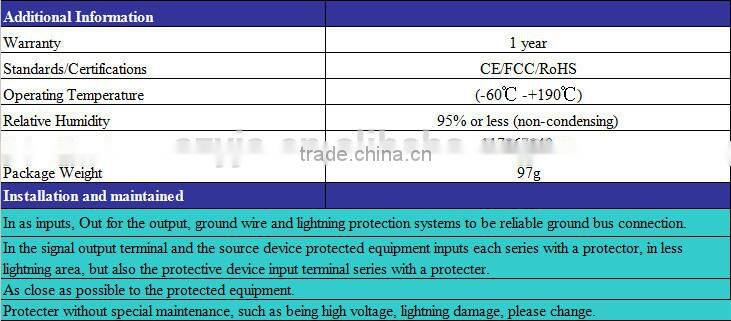 cctv lightning electric adapter surge protector LKD3202F-220V