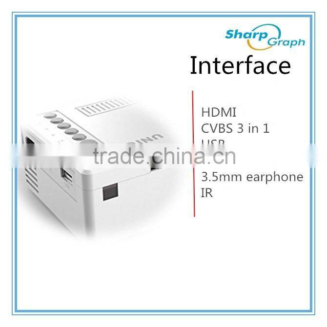 Wholesale Online Shopping UNIC Mini Full HD LED 3D Beam Projector UC18 Smart LCD Projeksiyon with Battery