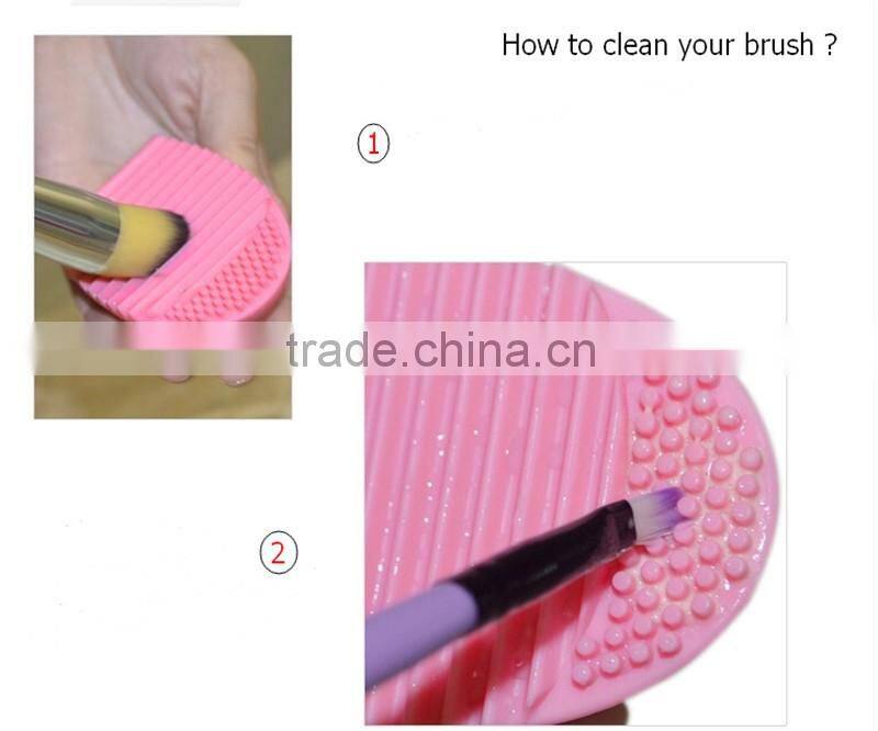 Silicone Makeup Brush Cleaner Brush egg shape Cleaning makeup Brush tools makeup brush cleaner