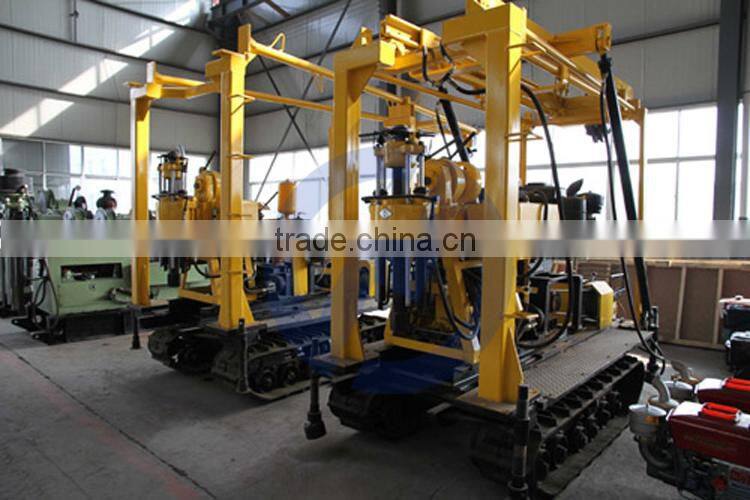Highly efficient HYD-200YY crawler mounted water well drilling rig