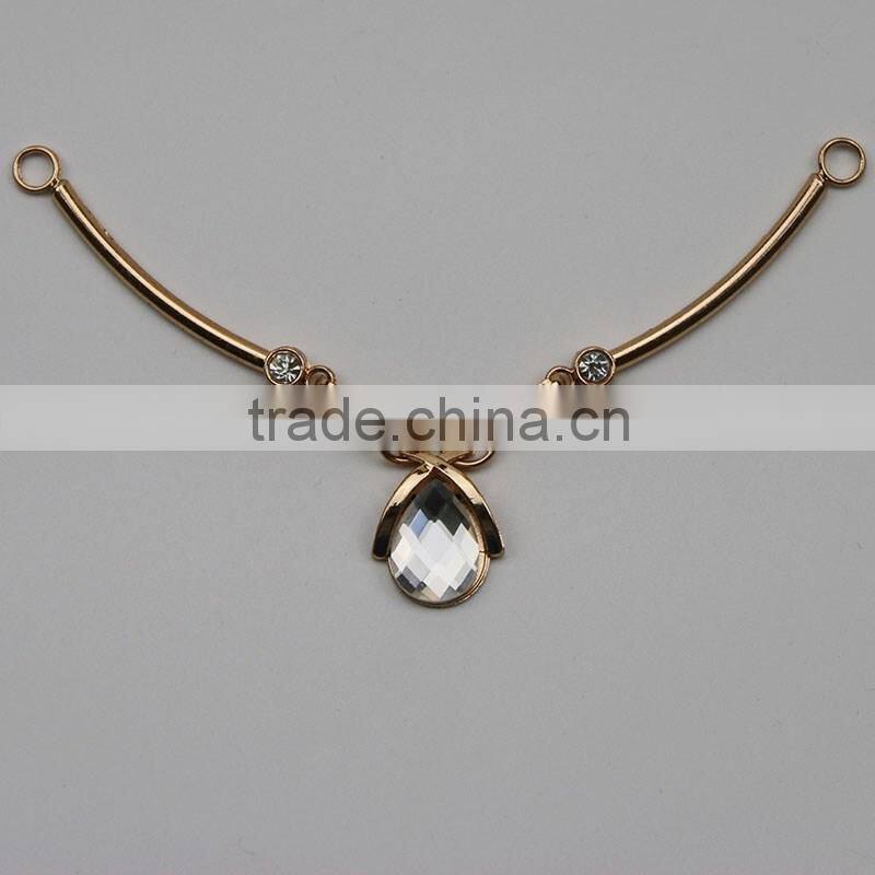 xuran metal buckle garment accessories strass chain link chain