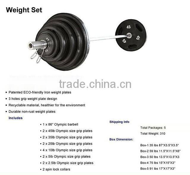 Standard barbell weights