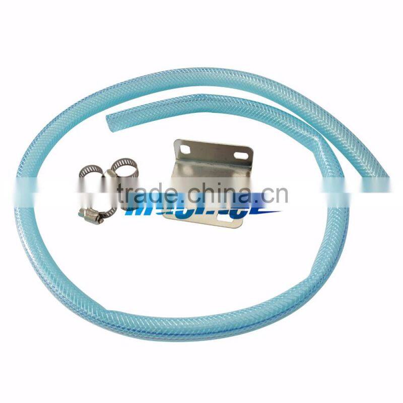 New Universal Car Racing Engine Oil Catch Tank Can Reservoir Red Round + Hose