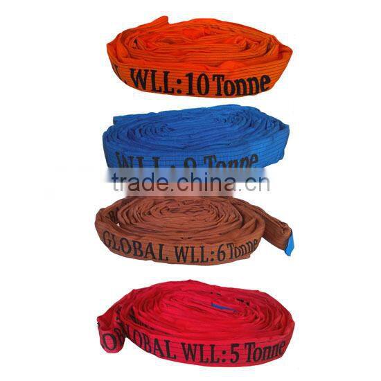 Double ply polyester lifting round sling nylon lashing belt