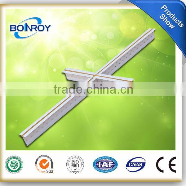 Galvanized Steel Ceiling Black Groove T Grid