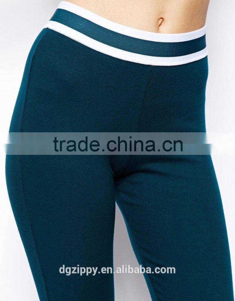 Wholesale pants elasticated waist fitness women palazzo pants