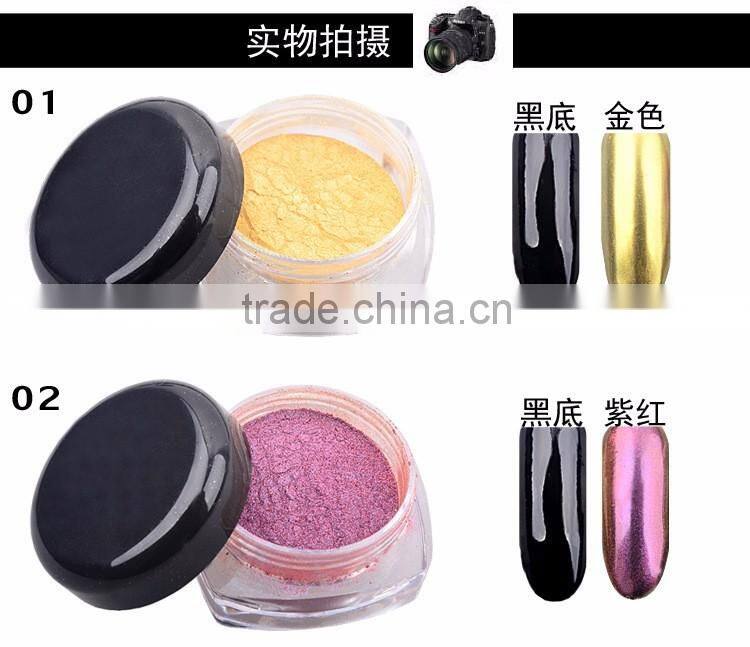 pigment nail mirror art prowder 2g 12color Simple Packing