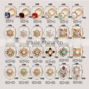 2016 New Products Hot promotion OEM design punk metal nail art metallic nail art studs for wholesale
