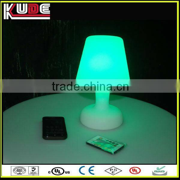 Multi-color remote control PE material led small night light/home decor wholesale
