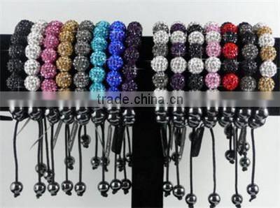 Large stock of polymer clay round crystal ball shamballa beads for DIY bracelet necklace jewelry