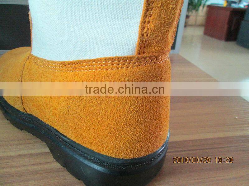no lace rubber safety boot