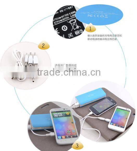 mobile power bank 12000mAh for Iphone, Ipad and other mobiles