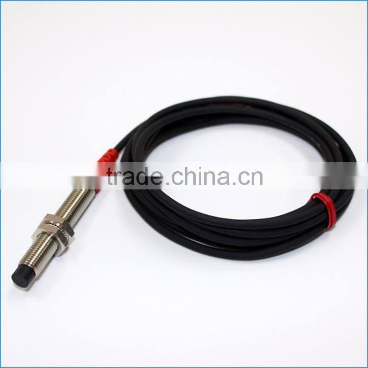 Factory hot M8 Non-Flush 12v dc 3-wires inductive proximity sensor with CE