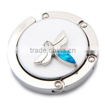 High quality folding metal bag hanger with diamond