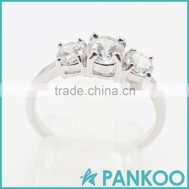 Wholesale fashion classic series of three large Opal Sterling silver unisex ring