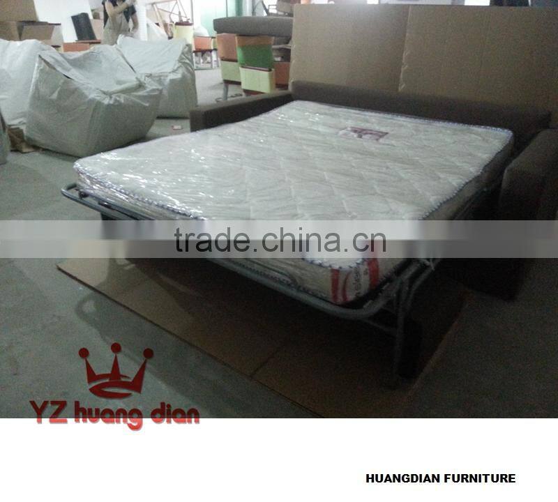 High quality sofa bed with metal frame and folding mattress YSB001