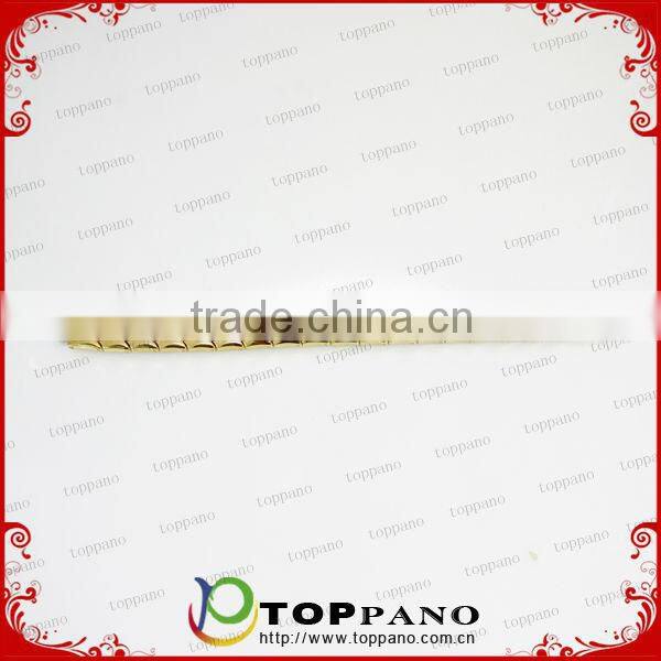 custom engraved stainless steel bracelet high quality gold plated magnetic energy metal bracelet china supplier