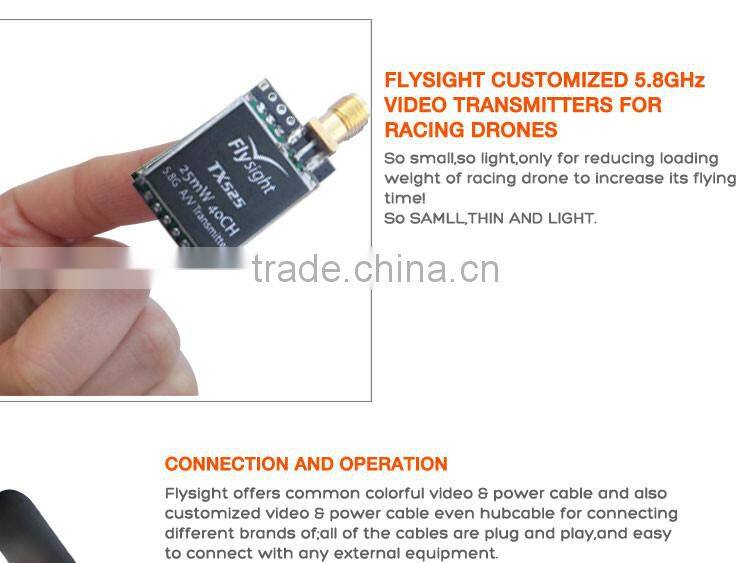 Flysight latest micro TX525 25mW 5.8ghz 40ch video transmitter