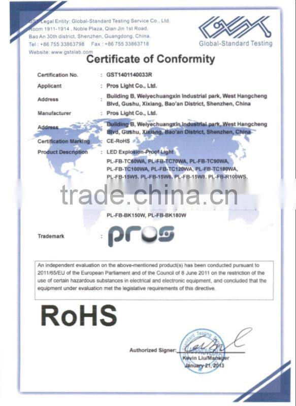 Explosion-proof and Waterproof 70W led Mining light