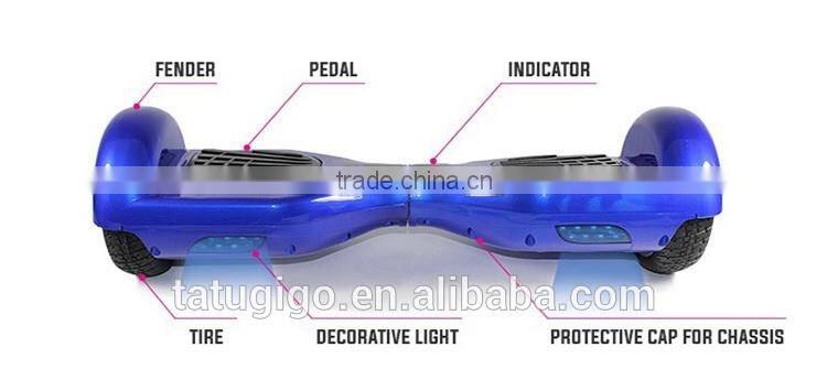 High quality Shenzhen 6.5 inch smart gyro standing electric 2 wheel oxboard