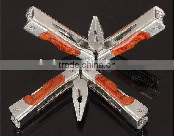 OEM wooden handle pliers with stainless steel
