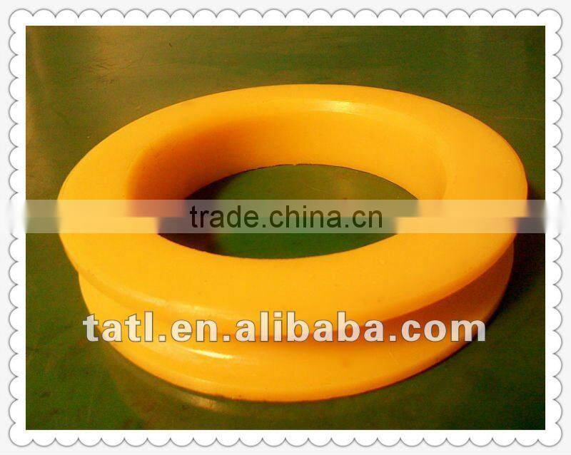 V Groove Polyurethane Wheels with Bearings PU Wheel for Transporting