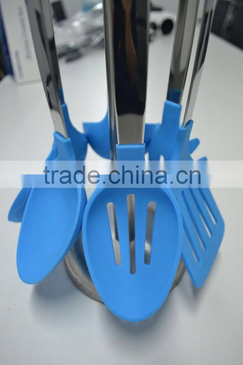 Hot Sale Alibaba 6 pcs Stainless Steel handle New Products As Seen As TV Kitchen Utensils Set