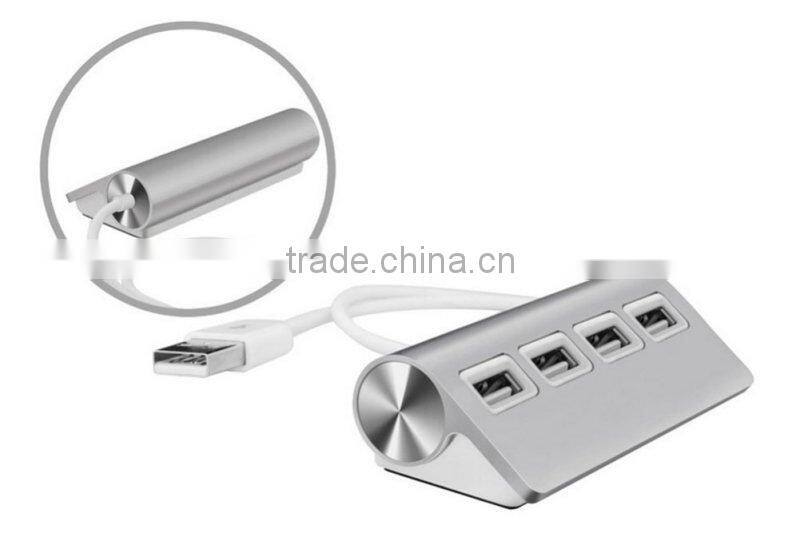 Mini 4 port USB3.0 Hub Supports 5 Gb/s Compatible with USB3.0/USB2.0/1.1
