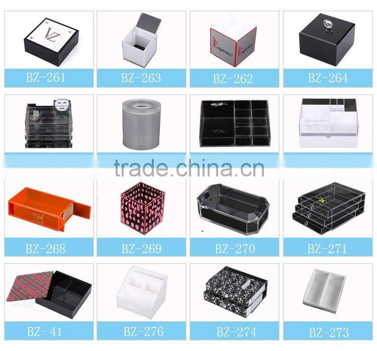 Cheap customized acrylic cosmetic display cabinet and showcase