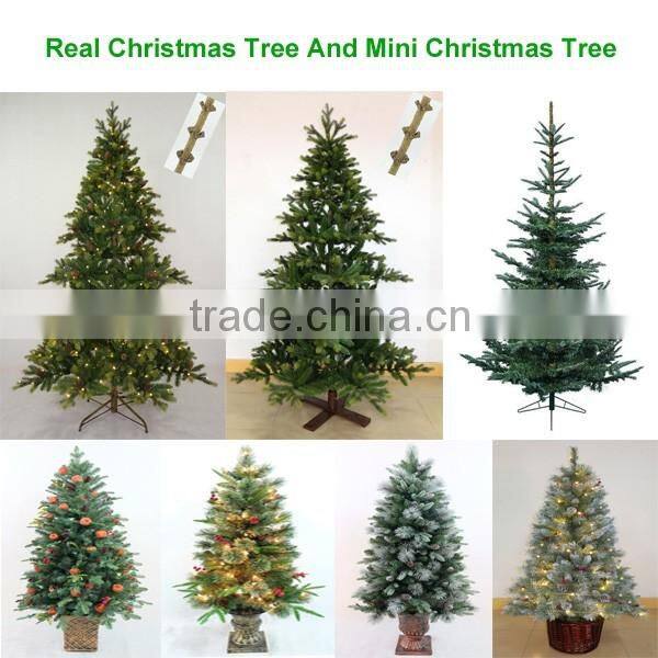 Manufacturer Hot sell cheap PVC Green Christmas Garlands with decorations