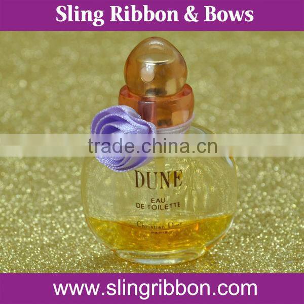 Small Ribbon Bow With Elastic Loop For Perfume Bottle