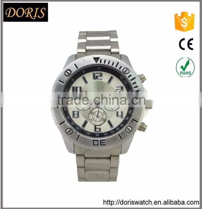 Slim stone quartz sport watch with Japan quartz movement