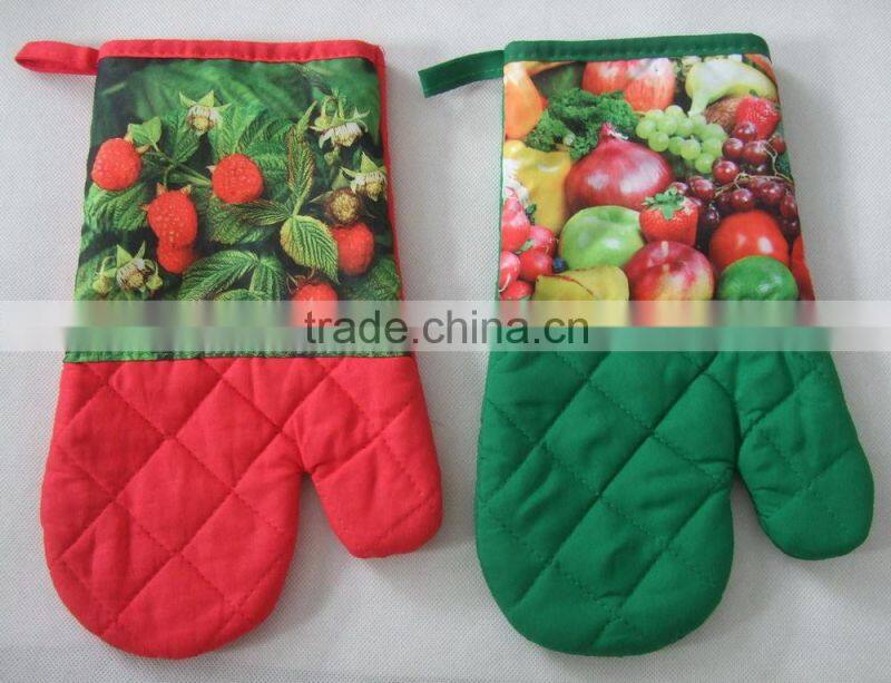 photo or digital printing polyester material oven mitten